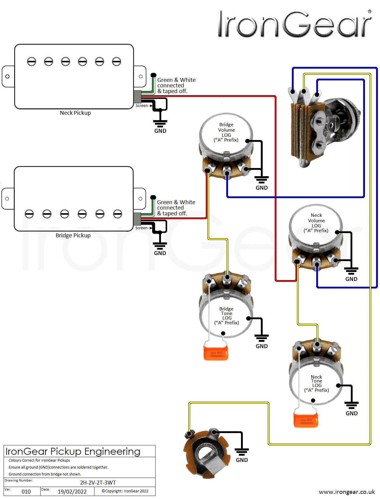 1958 Gibson Les Paul Wiring Diagram