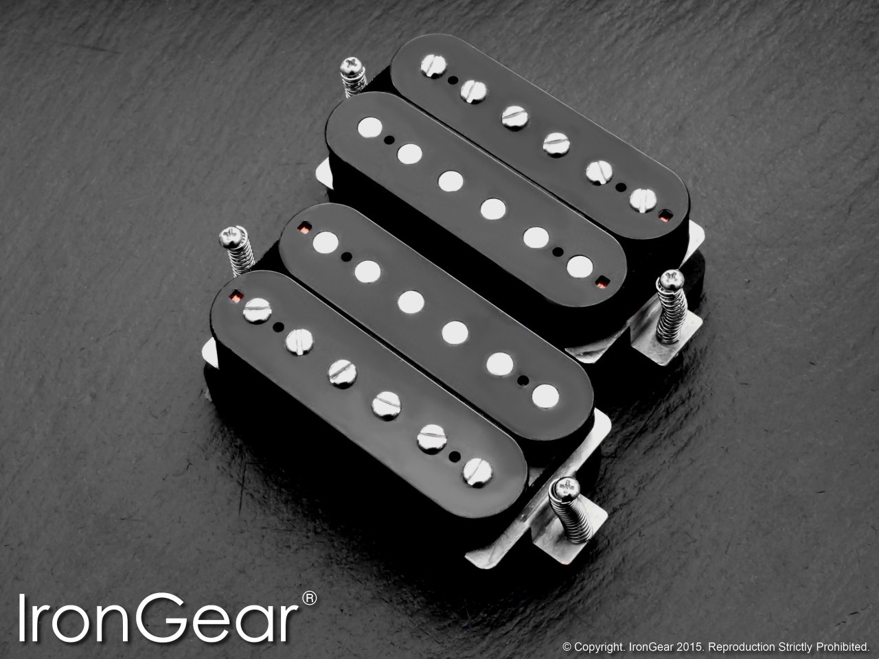 IronGear Dirty Torque humbucker, black open coils